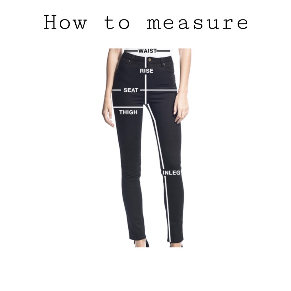 How to measure for denim jeans